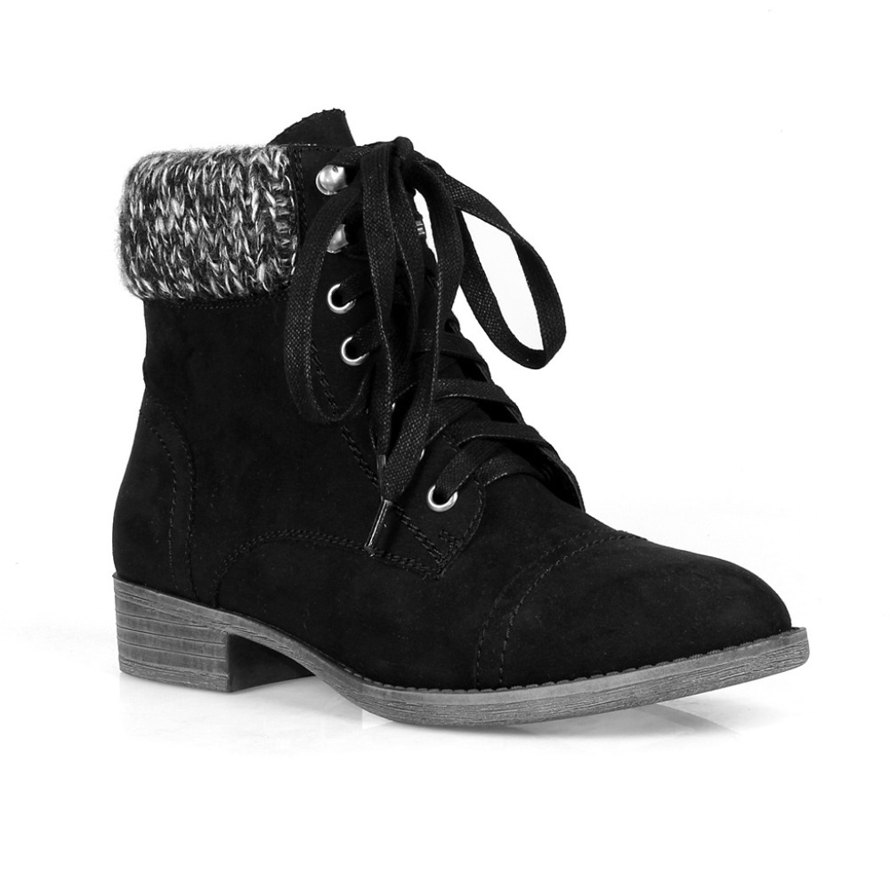 Linzi-S Knitted Women's Lace up Boots